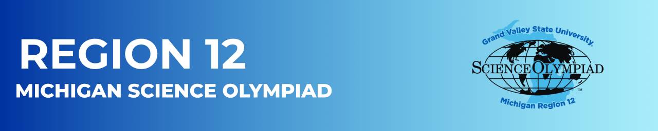 Region 12 Michigan Science Olympiad with Region 12 MSO logo